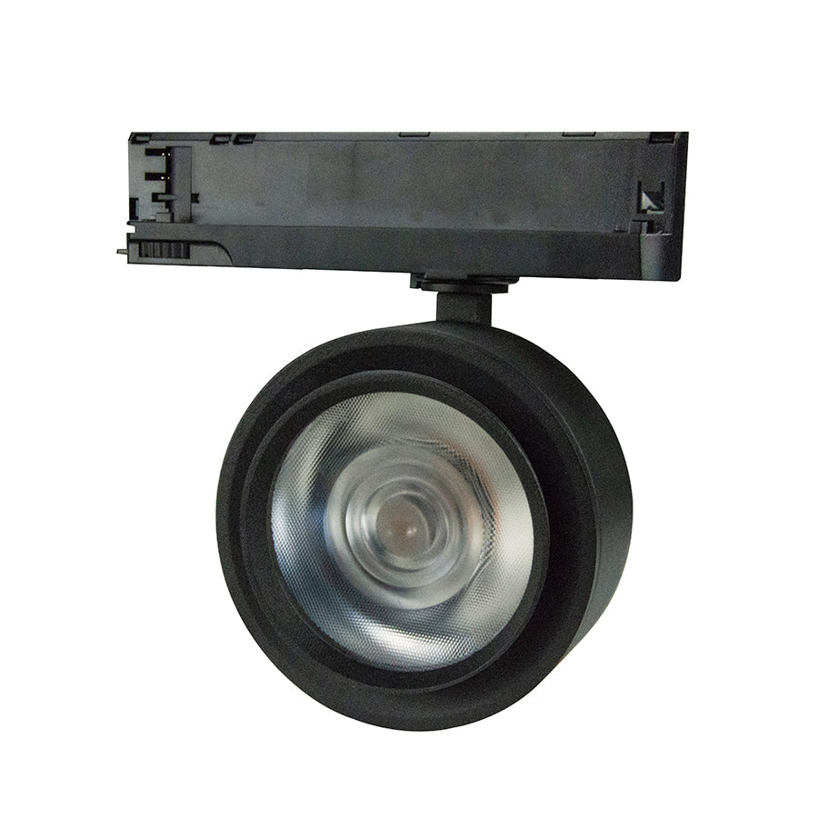 3-FASE RAILSPOT 30W ZWART 4000K ZOOMABLE 20°-40° MDRLED®=