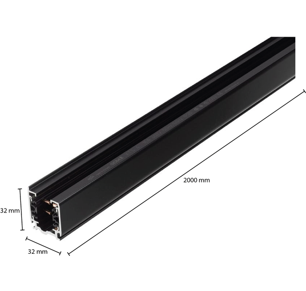 SZYNA 3-FAZOWA 200CM CZARNY MDRLED®