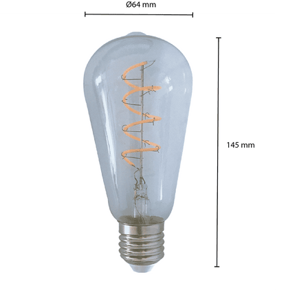 FILAMENT E27 EDISON DIMMBAR KLAR 4W 2200K MDRLED®