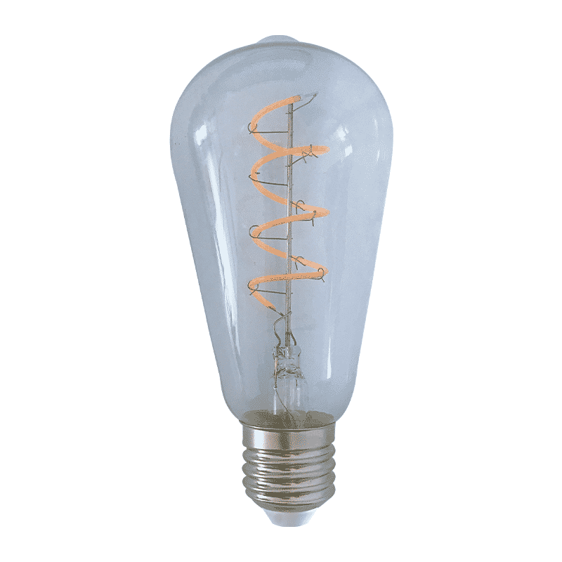 FILAMENT E27 EDISON ŚCIEMNIANA PRZEŹROCZYSTA 4W 2200K MDRLED®