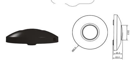 LED VLOERDIMMER ZWART 0-50W MDRLED®