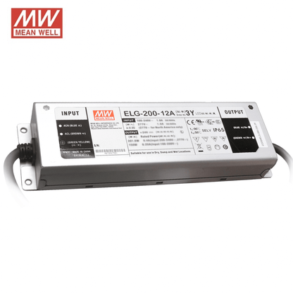 12V MEANWELL-TREIBER IP65 200W MDRLED®