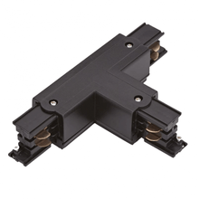 T-Verbinder Links-1 für 3-Phasen-Schienensystem – Schwarz MDRLED®