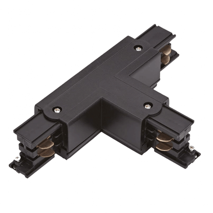 T-Verbinder Links-1 für 3-Phasen-Schienensystem – Schwarz MDRLED®