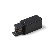 Power Connector links voor 3-Fase Railsysteem – Zwart. MDRLED