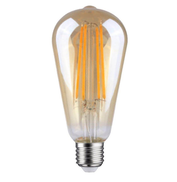 FILAMENT E27 EDISON ŚCIEMNIANA ŻARÓWKA SZKŁO BURSZTYNOWE 6,5 W 2700 K MDRLED®