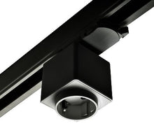 3-FASE track rail STOPCONTACT ZWART MDRLED®