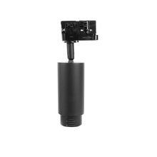 3-FASE RAIL ARMATUUR  ZWART GU10 inzoom baar. MDRLED®